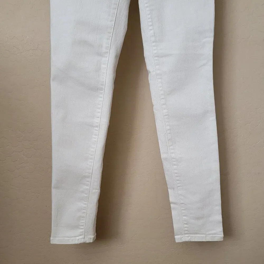Mossimo High Rise Skinny White Denim Jeans
